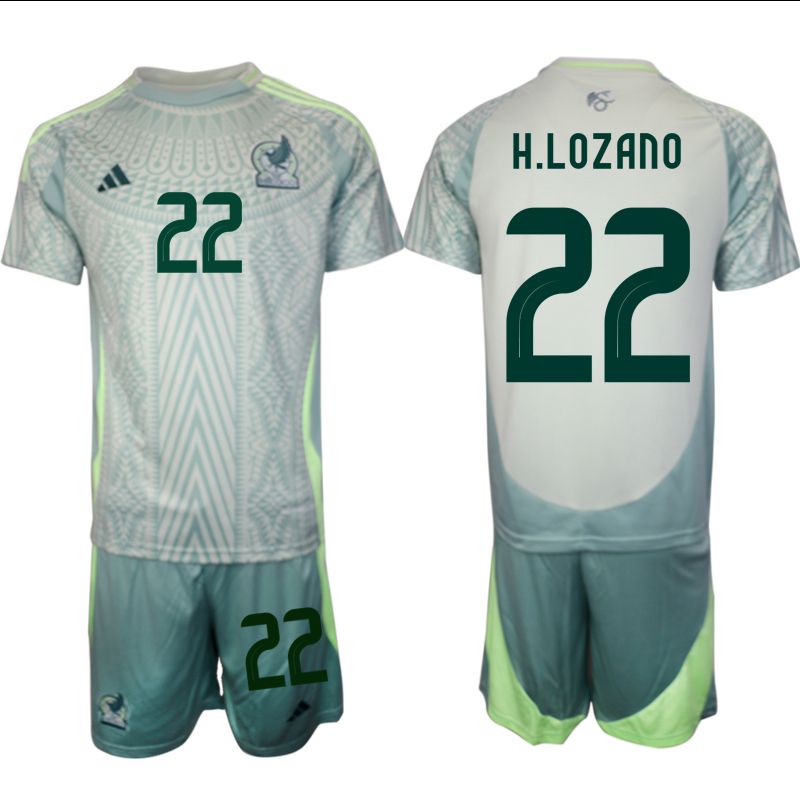 Men 2024-2025 Season Mexico away green 22 Soccer Jersey